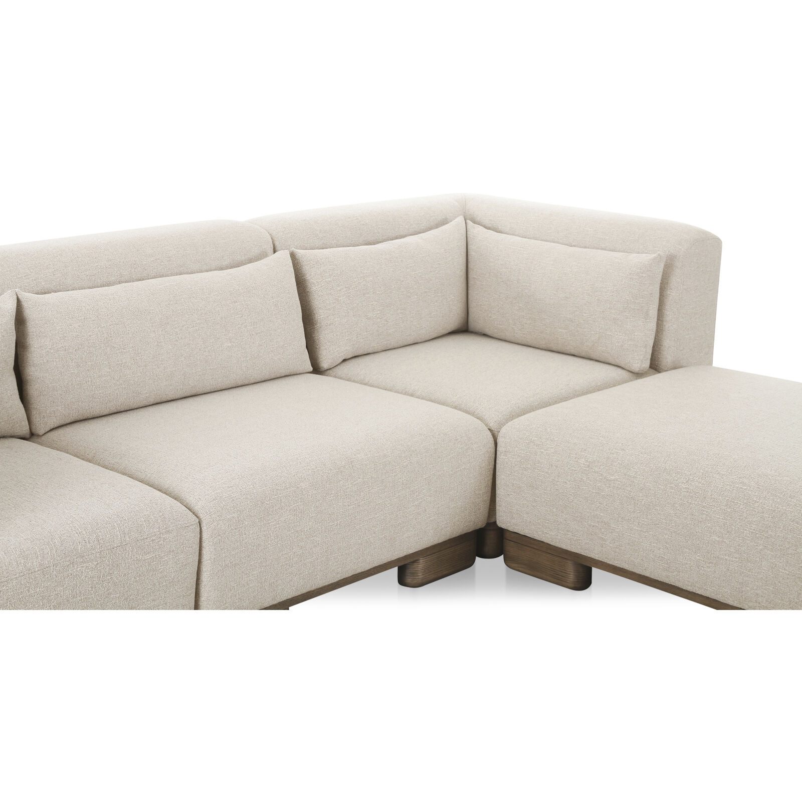June Beige Modular Sectional, Lounge